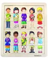 Produktbild: Beleduc holzpuzzle Match & Mix Kinder 30 Teile