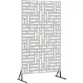 Produktbild: vidaXL Sichtschutz Grau 100 x 50 x 180 cm Stahl 868554