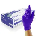 Produktbild: Unigloves Kobalt Pearl Nitril-Untersuchungshandschuhe - vielseitig einsetzbar, puderfreie und latexfreie Einweghandschuhe - Box mit 100 Handschuhen, Kobalt, Klein (GP1012)