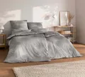 Produktbild: Estella Mako-Satin Bettwäsche 155x220 Candela grau Feuerwerk silber 7599-810
