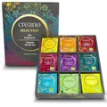 Produktbild: Creano Bio Kräutertee Geschenkset Grey „ORGANIC HERBAL TEA“ - 45 Bio-Teebeutel in 9 unterschiedlichen Sorten - 90g*