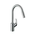 Produktbild: hansgrohe Spültisch-Einhebelmischer 240 Focus M41 mit Ausziehbrause 2jet chrom