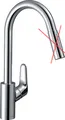 Produktbild: Hansgrohe Focus Küchenarmatur, silberfarben