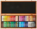 Produktbild: Honsell 47473 - Jaxon Ölpastellkreide, 72er Set im Holzkoffer, brillante, lichtechte Farben, ideal für Künstler, Hobbymaler, Kinder, Schule, Kunstunterricht, frei von Schadstoffen