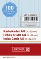 Produktbild: BRUNNEN Karteikarten Karteikarten A8 liniert blau 287110