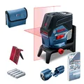 Produktbild: Bosch Professional Linienlaser GCL 2-50 C (roter Laser, Innenbereich, mit App-Funktion und Halterung, Arbeitsbereich: bis 20 m, 4x AA-Batterie, in Kartonschachtel), 0601066G00