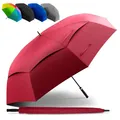Produktbild: STYNGARD XXL Regenschirm Groß Sturmfest [Ø 130 cm] - Golfschirm mit Doppelbespannung für maximalen Wind- und Regenschutz Modell - Regenschirm für 2 Personen - BELFAST