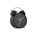 Produktbild: Karlsson Wecker Iconic - Schwarz - Ø11cm - Rund - Stahl - Wecker für Schlafzimmer Weihnachtsdekoration - Geschenk für sie