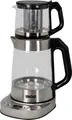 Produktbild: Unold Samowar Selin 18215 | 2in1 Teekocher & Wasserkocher | 1,7L | 1,0L Teekanne | Glas/Edelstahl | 1800W