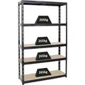 Produktbild: PROREGAL Schwerlastregal Giant Tiger HxBxT 200 x 120 x 40 cm Fachlast 265 kg 5-Ebenen Schwarz