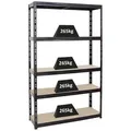 Produktbild: Proregal Schwerlastregal, Schwarz, Metall, Rechteckig, 120x200x40 cm, Freizeit, Heimwerken, Werkstatt, Schwerlastregale