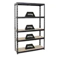 Produktbild: PROREGAL® Schwerlastregal Robustes Lagerregal TIGER 220-180x90-180x40-60cm 5-6 Ebenen, Stabiles Garagenregal Kellerregal Lastenregal Lagerregal Steckregal