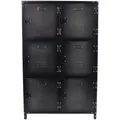 Produktbild: Metallschrank, BxHxT: 75 x 120 x 35 cm, Stahl, schwarz