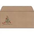 Produktbild: Sigel Weihnachten Briefumschläge 11,1 x 25 cm Braun 50 Stück
