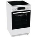 Produktbild: Gorenje GEC5C 41 WG Elektro-Standherd - Weiß - Glaskeramik-Kochfeld - 70 Liter - GentleClose - Schnellaufheizung - Pizzamodus 300°C - Teleskopaus... - Weiß