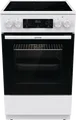 Produktbild: Gorenje Elektro Standherd GEC5C41WG | Glaskeramik 50cm | Umluft-Backofen 70L | A | Teleskopauszug | Weiß, A (Spektrum: A+++ bis D)