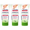 Produktbild: 3x Lacura Med Fußbalsam 150ml 10% Urea Oliven- & Rosmarinöl trockene Haut