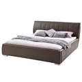 Produktbild: Polsterbett - braun - Kunstleder - 180x200 cm Bett Polsterbett Doppelbett