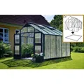 Produktbild: Juliana Gewächshäuser Premium 10,9 m² Anthrazit 10 mm SDPL inkl. Fundamentrahmen