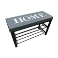 Produktbild: Schuhbank Mandy Home Grau Mit Aufschrift HTI-Line