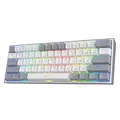 Produktbild: Redragon K617 60% QWERTY RGB-Gaming-Tastatur, 61 Tasten Kompakte Mechanische Tastatur