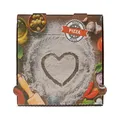 Produktbild: 100 Pizzakarton Pizzaboxen Pizzaschachtel Faltschachtel 24x24x4cm Francia