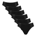 Produktbild: sloggi Damen Slips 24/7 Microfibre Tai Slip 6er Pack, Farbe:Schwarz, Wäschegröße:40, Artikel:-0004/04 black
