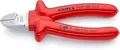 Produktbild: KNIPEX Seitenschneider verchromt tauchisoliert, VDE-geprüft 160 mm, 70 07 160