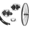 Produktbild: AGGRO-X 28 Zoll Alu Hinterrad 21-622 Laufrad Hohlkammer MTB Shimano XT M756 Kassette Disk Scheibenbremse 6-Loch