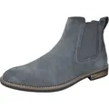 Produktbild: Bruno Marc Herren Chelsea Boots Leder Stiefel Stiefeletten, Farbe: Grau, Größe: 41 - Grau - 41