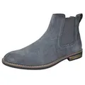 Produktbild: Bruno Marc Herren Chelsea Boots Wildleder Stiefel Stiefeletten,Size 41,Grau Wildleder,URBAN-06