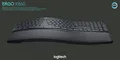 Produktbild: Logitech Tastatur K860, Wireless, Unifying, Bluetooth, schwarz Ergo, DE, Retail 920-009167