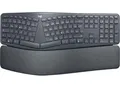 Produktbild: Logitech® ERGO K860 drahtlose ergonomische Tastatur, Handflächenhebefunktion, 2 Jahre Batterie