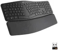 Produktbild: Logitech ERGO K860 Kabellos Tastatur Deutsch, QWERTZ Schwarz Geteilte Tastatur, Ergonomisch, Handballenauflage, Schmutzabweisend