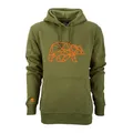 Produktbild: FORSBERG Pettarson Herren Hoodie mit Bärenlogo | Skandinavisch inspirierter Kapuzenpullover | All-Year Kollektion | Freizeit, Handwerk, Outdoor, Farbe:Oliv, Größe:3XL