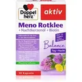 Produktbild: Doppelherz Meno Rotklee + Nachtkerzenöl + Biotin Kapseln zur Unterstützung einer gesunden hormonellen Aktivität 30 KAP