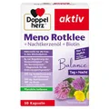 Produktbild: Doppelherz Meno Rotklee + Nachtkerzenöl + Biotin - Nährstoffe für die Frau in den Wechseljahren - mit pflanzlichen Isoflavonen - 30 Kapseln