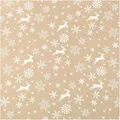 Produktbild: Weihnachtsgeschenkpapier natur 3 Rolle 0,7x2m Weihnachtspapier Bastelpapier Dekopapier