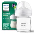 Produktbild: Philips AVENT Babyflasche Natural Response aus Glas - 120 ml Babyflasche, BPA-frei für neugeborene Babys ab 0 Monaten (Modell SCY930/01)
