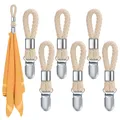 Produktbild: 6 Stück Handtuch Clips zum Aufhängen Handtuchclips mit Schlaufen Handtuch Kla...