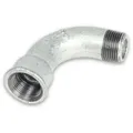 Produktbild: Temperguss Gewindefitting 90° Bogen lang (IG/AG) (Ausführung: 1''IG/AG)