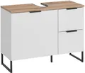 Produktbild: BASIC by Balculina Waschbeckenunterschrank Denver Waschbeckenunterschrank, Badezimmerschrank BxHxT 80x60x35 (1-St) Breite 80 cm, Tür L/R montierbar, Softclose