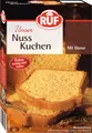 Produktbild: RUF Nusskuchen, Backmischung mit schneller und einfacher Zubereitung, nussig und locker mit Glasur, als Grundlage für Rüblikuchen, vegan, 1 x 520g