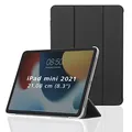 Produktbild: Hama Hülle für Apple iPad mini 2021 (aufklappbares Case für Apple Tablet mini 6. Generation, Schutzhülle mit Standfunktion, transparente Rückseite, magnetisches Cover) schwarz