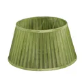 Produktbild: Lampenschirm für Tischleuchte in Rund Organza Grün Tischlampe Nachttischlampe...