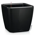 Produktbild: LECHUZA® Pflanzgefäße QUADRO LS 21 Schwarz hochglänzend All-in-One