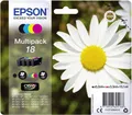 Produktbild: Epson Druckerpatrone T1806, 18 Original Kombi-Pack Schwarz, Cyan, Magenta, Gelb C13T18064012