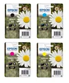 Produktbild: 4 Original Tinte EPSON 18 XP205 XP215 XP315 XP325 XP405 XP415 / T1801 -T1804 SET