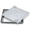 Produktbild: Zarges Aluminium Schachtabdeckung mit verzinkter Stahldeckplatte 1000 mm x 1000 mm