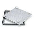 Produktbild: ZARGES Schachtabdeckung Aluminium 1000 x 1000 mm Außenmaß 1.160 x 1.160 mm
